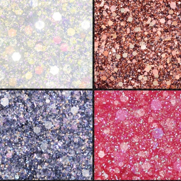 NABLA Cosmetics Miami Lights Glitter Quad Palette NWOT - Picture 5 of 6